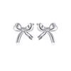 2024 Spring Luxury Bow Design Ear Studs for Women - Exquisite Socialite Style Earrings