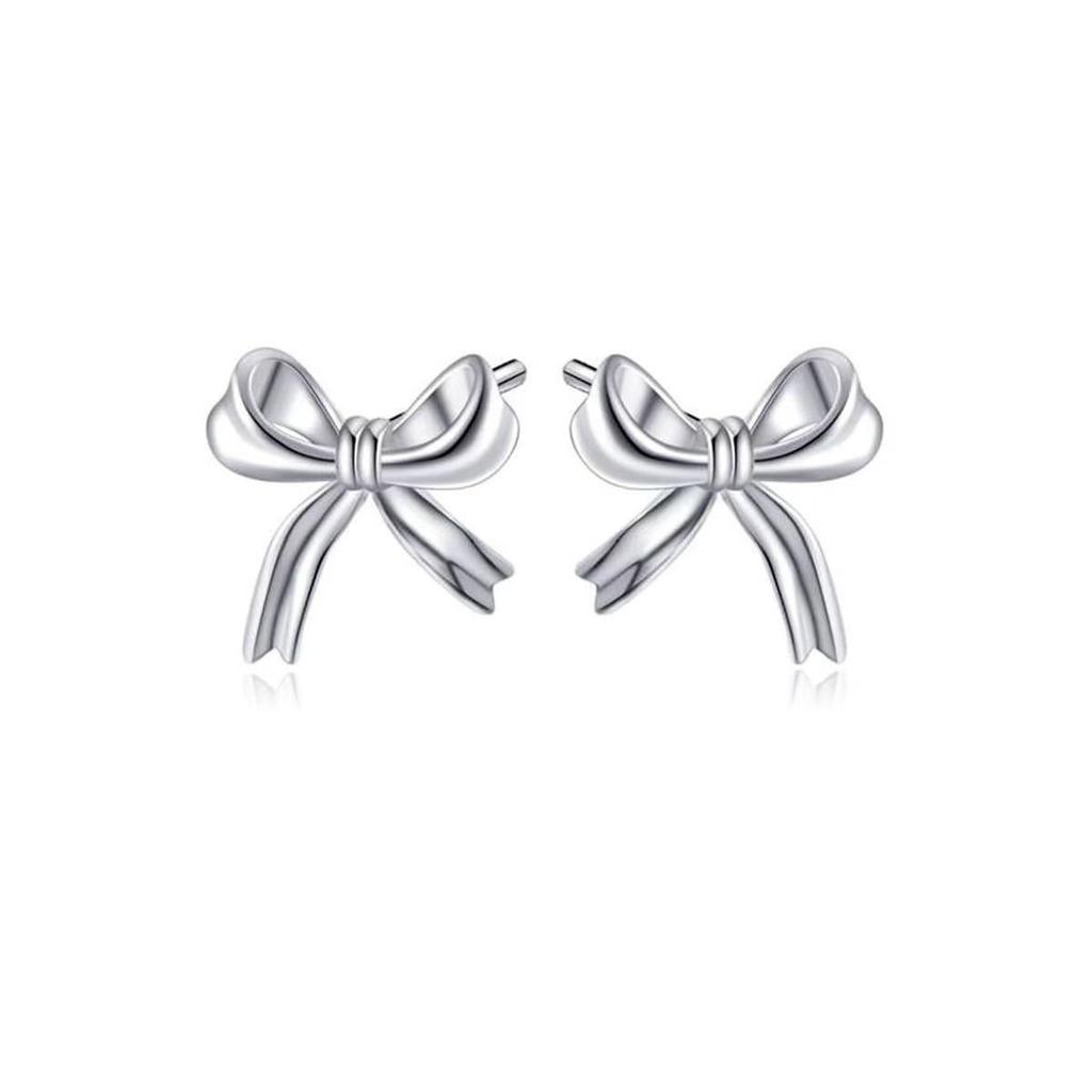 2024 Spring Luxury Bow Design Ear Studs for Women - Exquisite Socialite Style Earrings