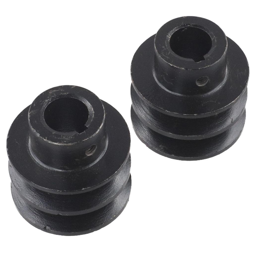 2pcs A Type V Belt Pulley for 168F 170F Engines Iron Construction for Reliable Performance In Tough Conditions