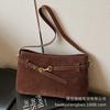 2025 new retro high-end simple commuter messenger bag large capacity niche design fashionable armpit bag