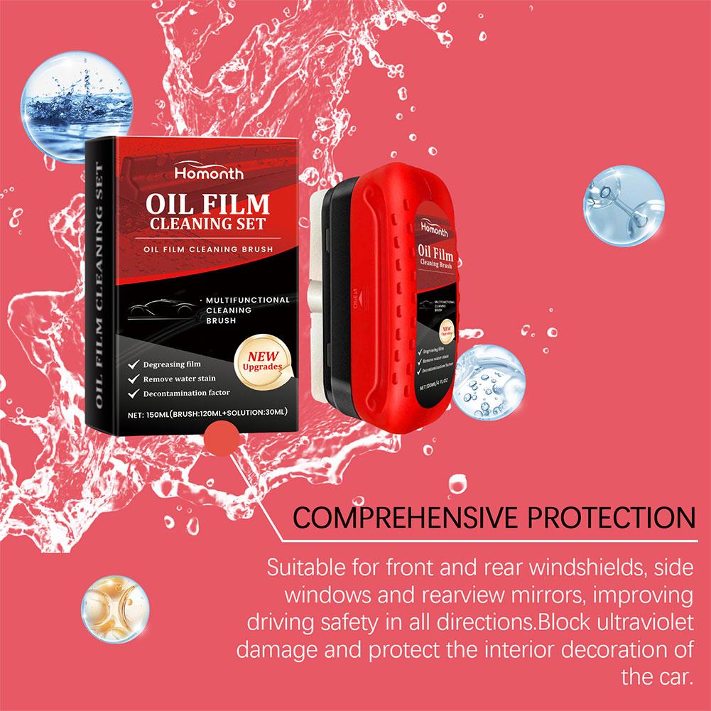 Car Glass Cleaner Auto Glass Oil Film Remover Cleaning Polishing Brush Windshield Maintenance Glass Oil Cleaner Car Agent F U7L8