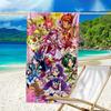 1pc Pretty Cure2 Beach Towel, Beach and Seaside Swimming Pool Equipment, Fashion Pattern, Rectangular, Travel Essentials