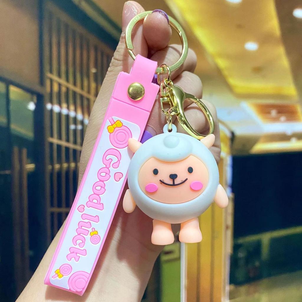 Egg Boy Party Doll Pendant Exquisite Female Couple Keychain Car Doll Keychain Student Backpack Hanging Accessories
