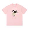 Trendy Oversized Cartoon Lamb Print Unisex T-Shirt - Round Neck, Short Sleeve