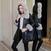 New Leather Down Cotton Clothes Women's Coat Medium and Long Imitation Sheepskin Clothes Women's Loose Thickened Fur
