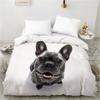 Top 3D Animal Lie Down Dog Pet Bedding Set Duvet Cover Bedroom Comforter Covers Single Twin King Size Quilt Cover Home Textile
