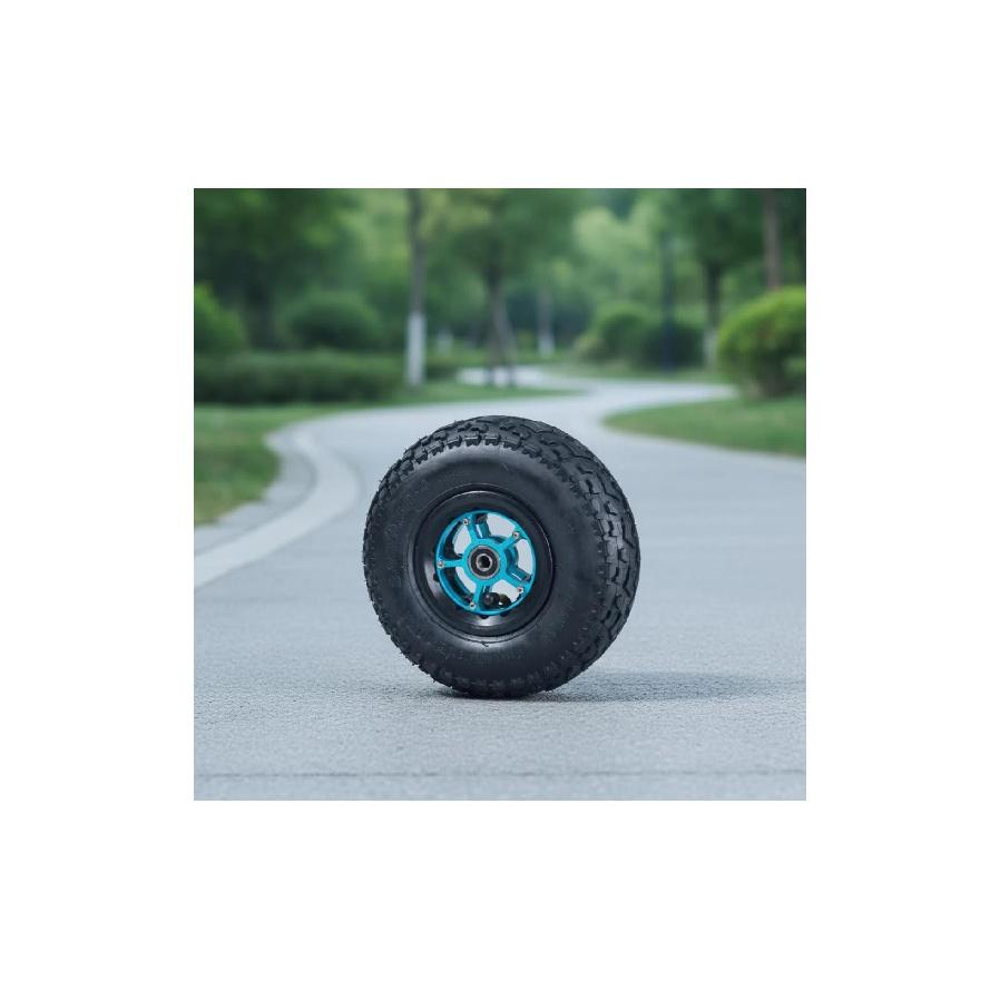 Inflatable Wheel 9-Inch Knobby Pattern Wheel Vehicle Part Heavy Duty Even Rolling