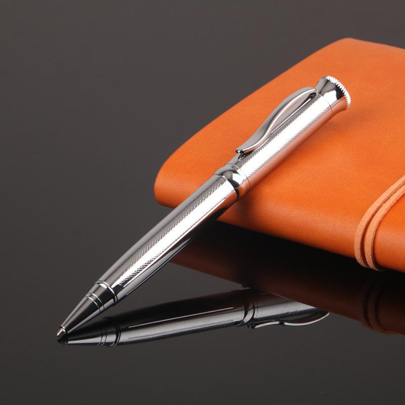 Luxurious Metal Rotating 1.0mm Signature Pen, Business Office Ballpoint Pen, Daily Office Study Writing Pen