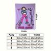 Custom Name Groovy Chick Pattern Wall Tapestry Aesthetic Wall Hanging Printed Fabric Blanket Decorative Tapestries for Bedroom Living Room Home Decor
