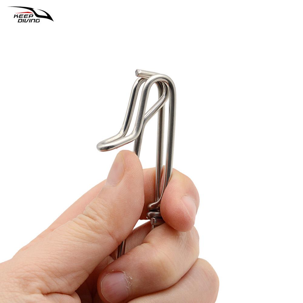 100MM Stainless Steel Sea Fishing Lure Snap - Large Trolling Hook Connector, Small Fishing Tackle Accessories