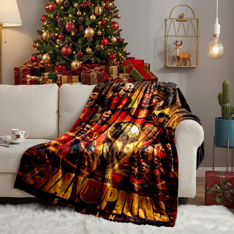 Spain's Ya-mal Celebration Blanket Lightweight Ideal Bedding Blanket Perfect for Travel, Camping, Living Rooms, Offices, Sofas, Fan Christmas Gift