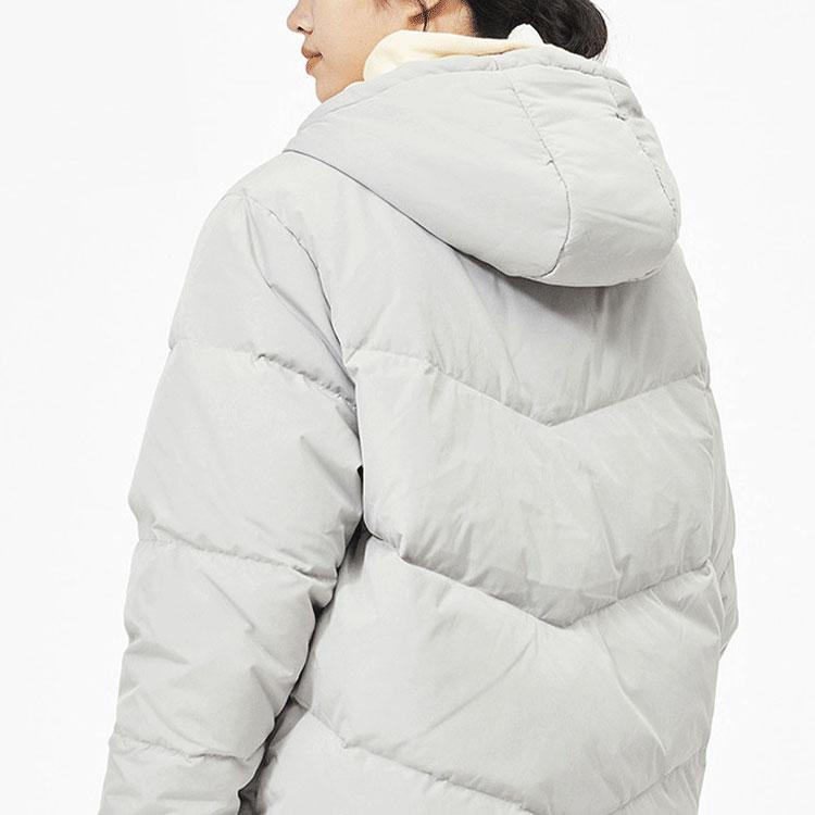 New Balance Down Jacket Winter Women's Light Gray (Unisex) Down Jackets AWJ13344 AL