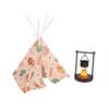 Dollhouse Teepee Tent Realistic Design Miniature Camping Set Fake Fire Decoration Creative DIY Resin Campfire Prop