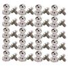 20set Brass Rivets Silver Abrasion Resistance   Projects Accessories for Belt Handbags