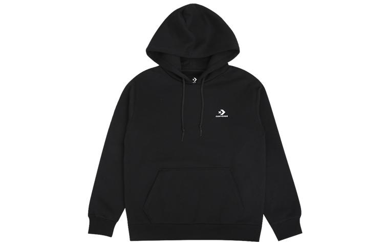 Converse Sweatshirts Women s Black Hooded Thickened Regular 10020872-A01 XL