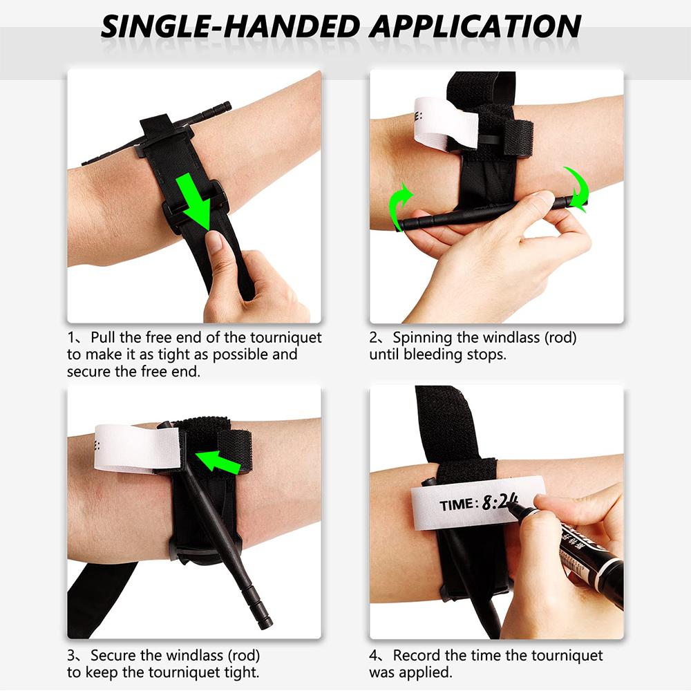 2pcs Tourniquets for Military Tactical First Aid Medical Battle Tourniquets