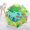 Bulbasaur-Muster, automatisch faltbarer Regenschirm, tragbares und faltbares Design, 8 Speichen, ein Weihnachts- oder Geburtstagsgeschenk.