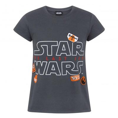 Krieg der Sterne: Das letzte Jedi-Mädchen-Abzeichen-T-Shirt