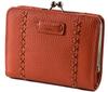 Yamamoto Kansai Bifold Wallet with Clasp Closure and Coin Soft Cowhide Orange [Yamamoto] [mj4505] Purse, Leather,
