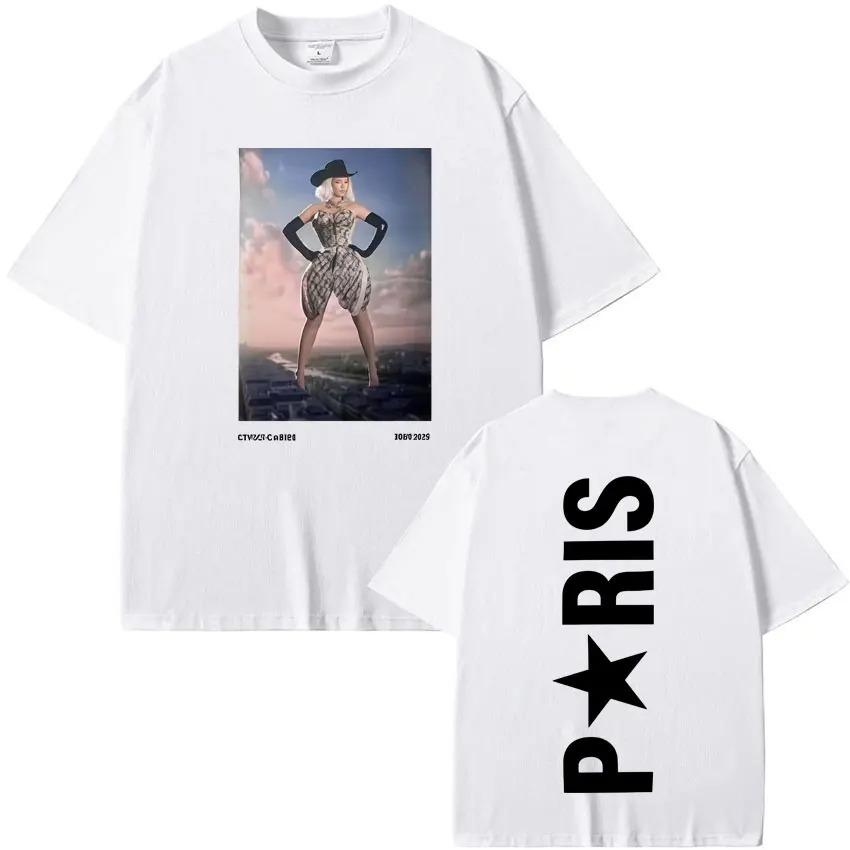 2026 Singer Beyonce Cowboy Carter Harajuku Graphics T-shirt Humor High Quality Men's Women Short Sleeve Hip Hop Casual Tees