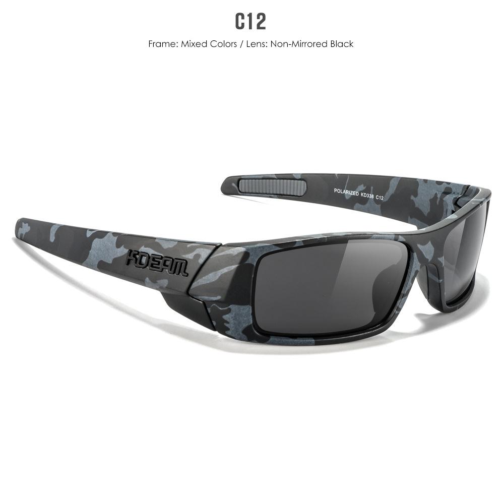 KDEAM Polarized Sun Glasses Men Women Driving Shades Male Rectangular Sunglasses Hiking Versatile Eye Protection UV400 Eyewear