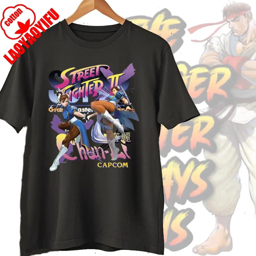 Novelty Street Fighter Select Classic Vintage Essential TShirt Short Sleeve Tees Boyfriend Fashion Clothes Women Men Streetwear