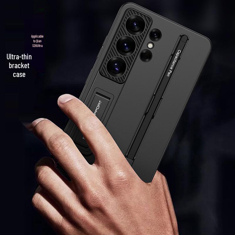 Samsung S26 Ultra Drop-Proof Case with Pen Slot & Stylus Tip, Silicone & Hard Shell