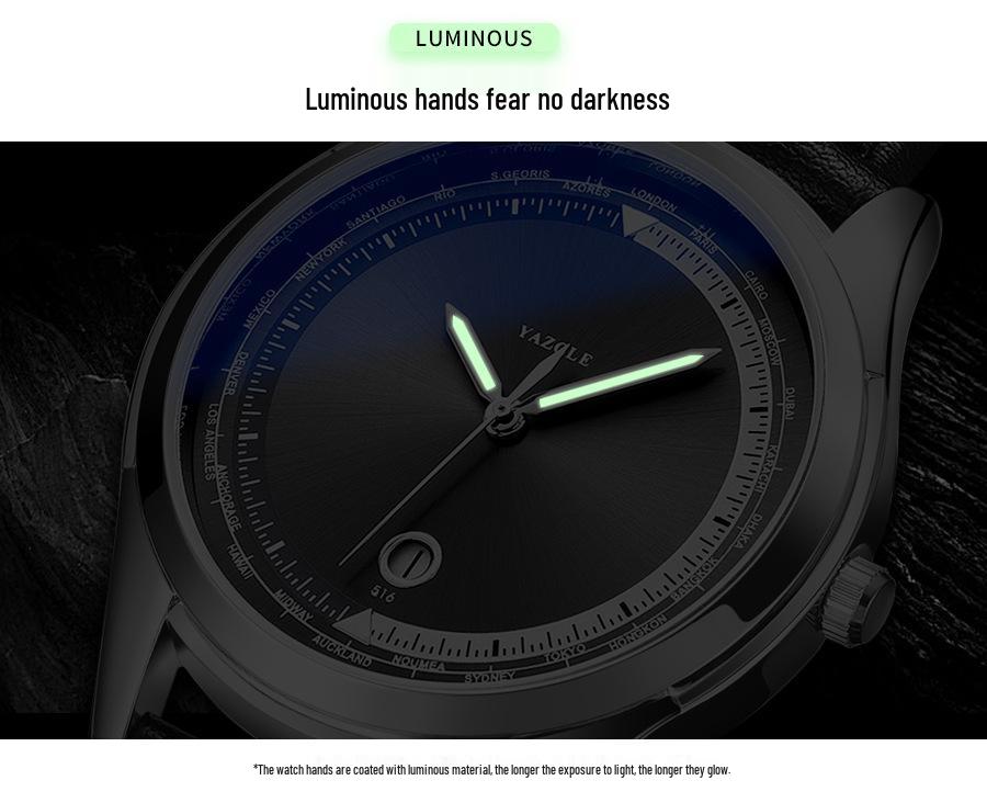 Yazole 516 Men's Luminous Waterproof Quartz Watch