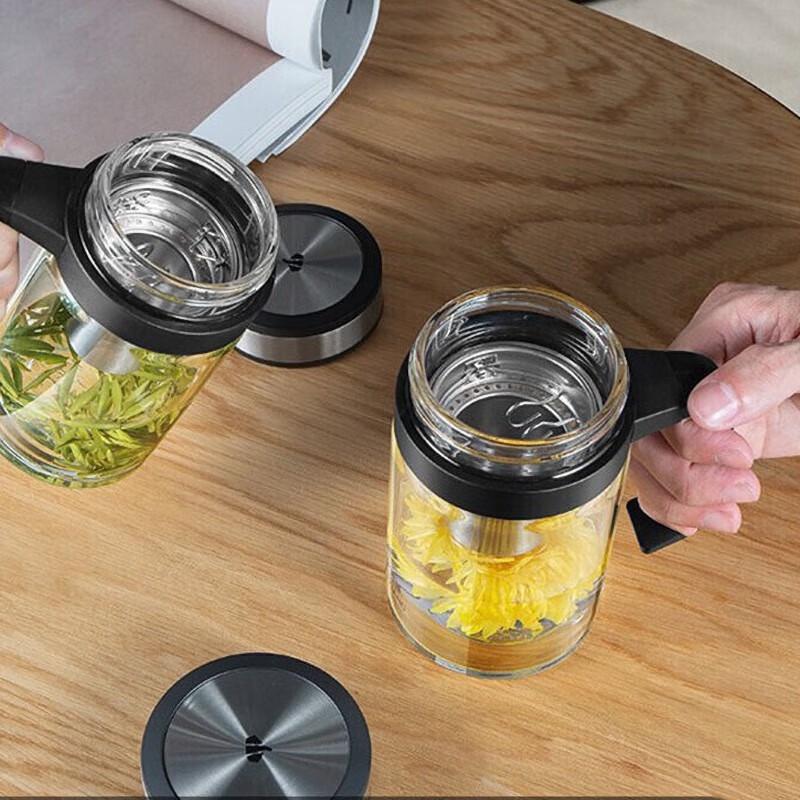 Wanxiang U214 Single-Layer Glass Cup with Handle