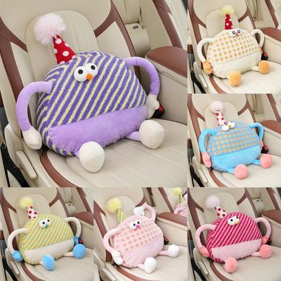 Car Headrest Pillow Dopamine Neck Support Four Seasons Universal Waist Cushion for Car Seat