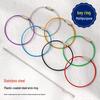 Stainless Steel Coated Wire Keychain Rings