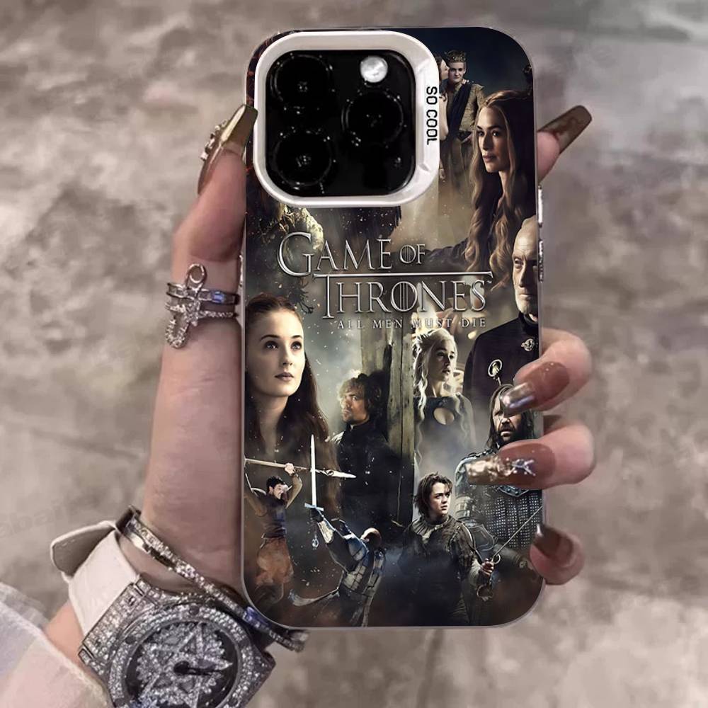 

Film G-Game Of T-Thrones Phone Case Color Silver Shell For LPhone 17 16 16e 15 14 13 12 11 Pro Max Plus iPhone 16pro max