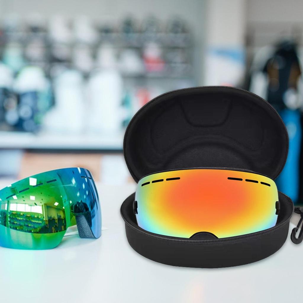 Hard EVA Ski Goggle Case Water Resistant Shockproof Storage Box Safety Protection Easy To Use for Snow Sport Goggles