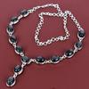 Hypersthene Necklace Gemstone Handmade Jewelry 925 Sterling Silver Necklace Adjustable Chain Necklace Hypersthene Jewelry Engagement Gifts