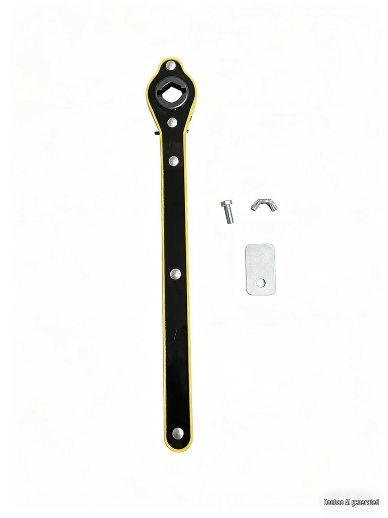 Car Jack Trolley Ratchet Wrench - Labor-Saving Scissor Jack for Tire Removal