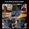 KEYSION Kevlar Carbon Fiber Texture Case for MagSafe for Samsung Galaxy Z Fold 7 6 5 4 3 360° Rotating Magnetic Ring Stand Phone Cover