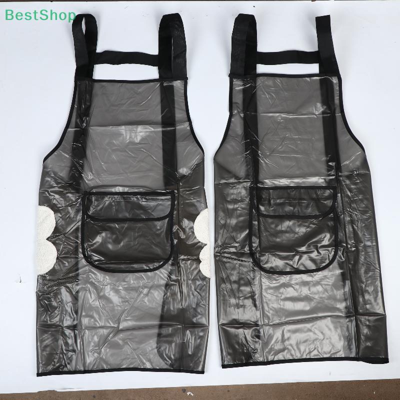 Waterproof & Oil-Resistant TPU Clear Washable Apron With Pocket- Household Kitchen Cooking Apron For Daily Use