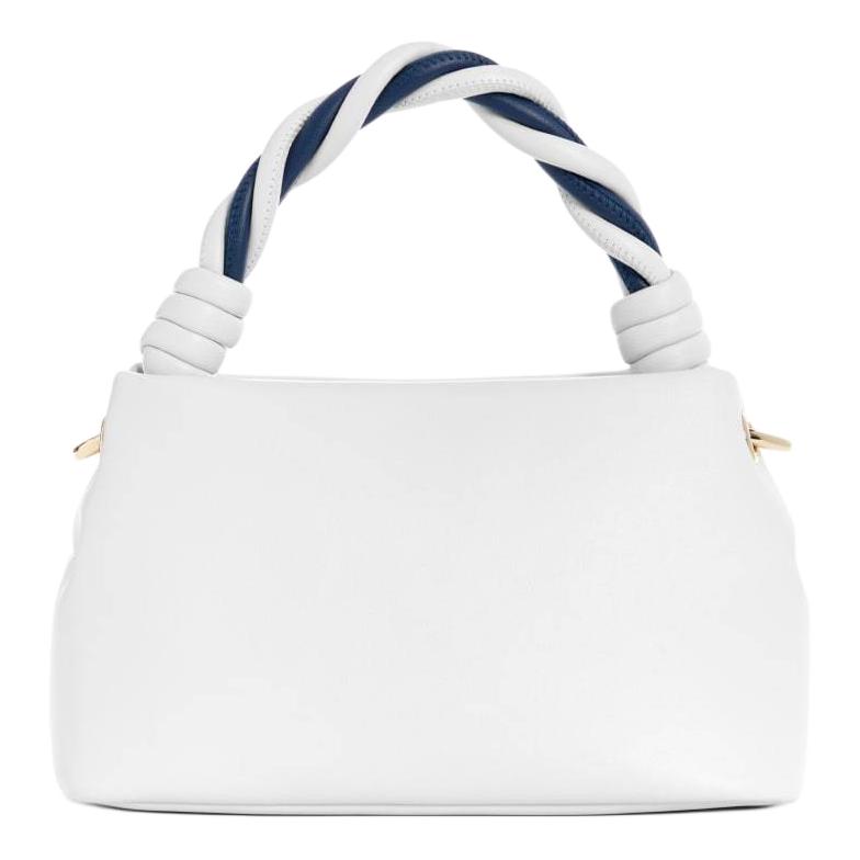 New GUESS Artificial Leather One Shoulder Handbag Women's White NG964911-WTV