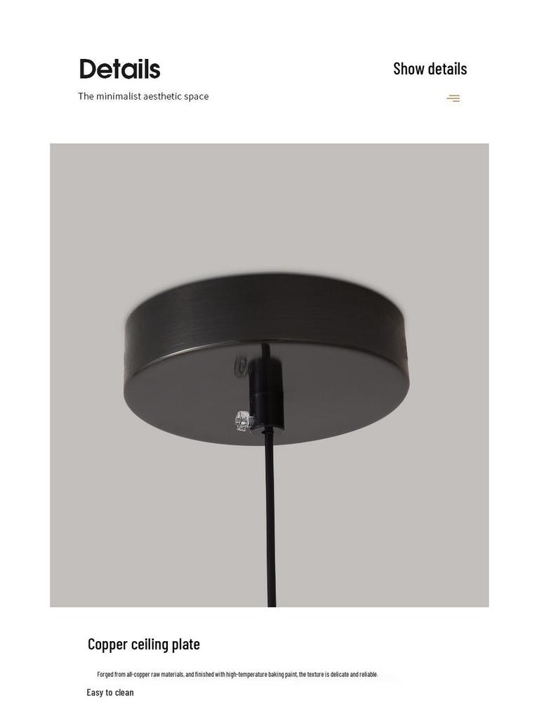 Bauhaus-Style Copper Gourd Chandelier for Living Rooms and Bedrooms