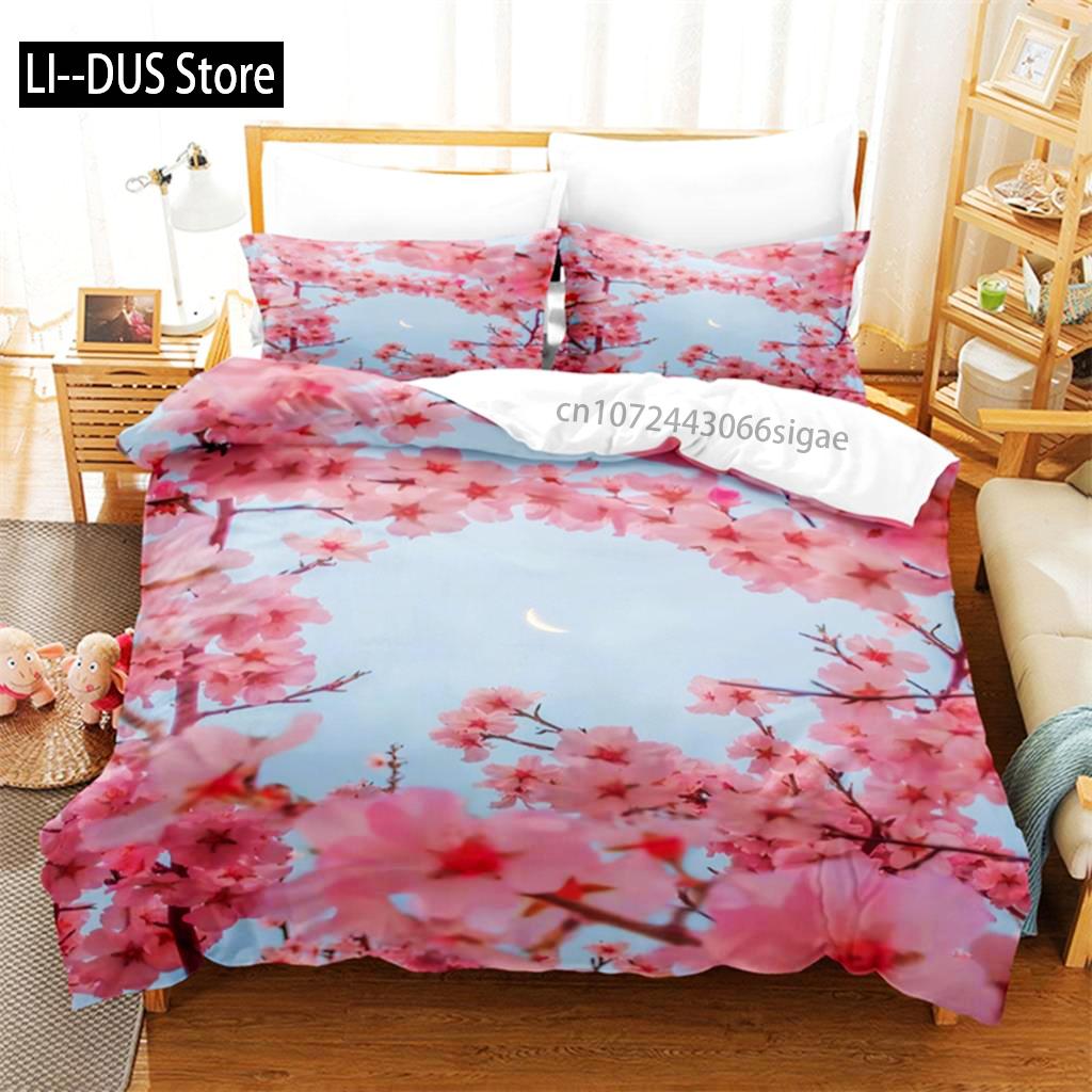 Flower Plants Bedding Set Duvet Cover Set 3d Bedding Digital Printing Queen Size Bedding Set Fashion Design