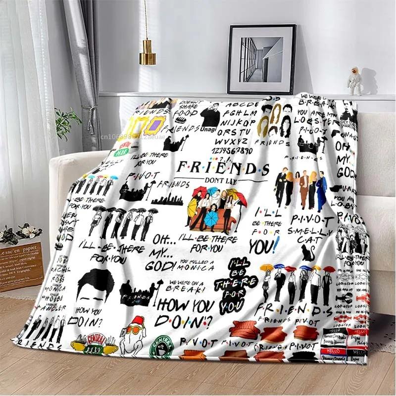 Friends Classic TV Series Blanket Character Pattern Collection Flannel Blanket Soft Bedspread Sofa Warming Cover Christmas Gift