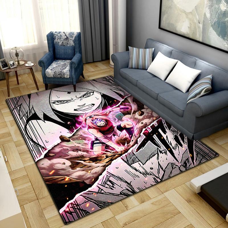Anime-Naruto Area Carpet for Living Room Bedroom Home Decor Cool Movie Mat Floor Mat -LXR71