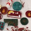 MY# Christmas Art Seal Head Ornamental DIY Craft Supplies for Packaging Scrapboo