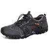 2024 Breathable Waterproof Hiking Shoe Men Suede Mesh Outdoor Sneakers Rock Climbing Shoes Man Sport Quick-dry Shoes