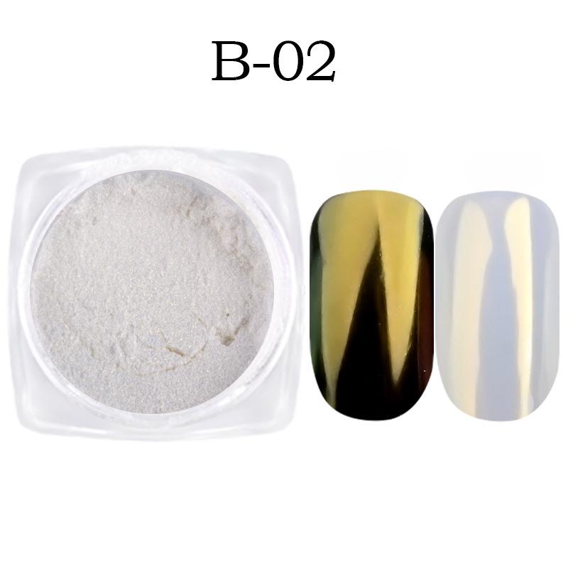 1PC Mirror Nail Glitter Pigment Powder Gold Blue Purple Dust Manicure Nail Art Glitter Decorations