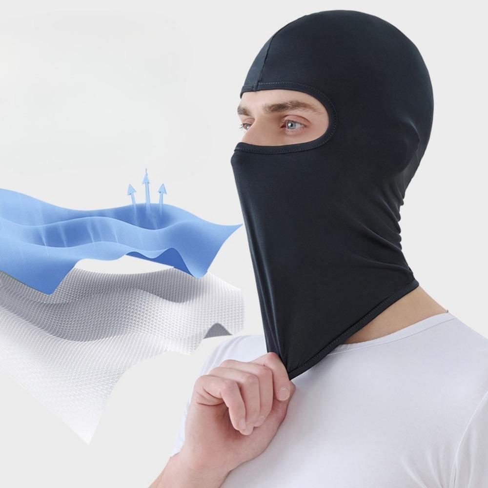 Balaclava Integrale per Sport all'Aperto Antivento Antipolvere Elastico Sottocasco Traspirante Caldo Bandana Maschera Facciale
