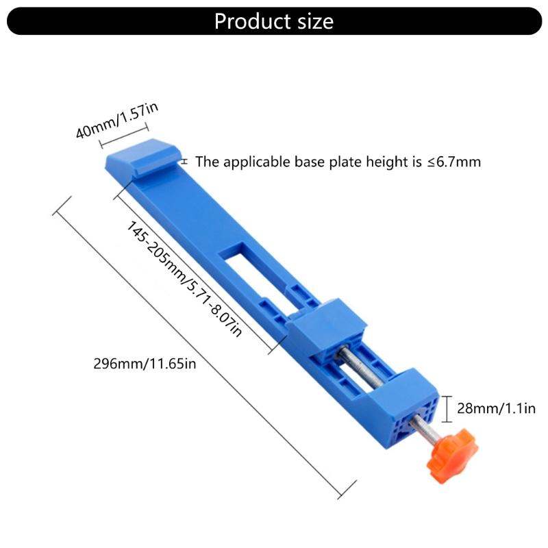 Adjustable Circular Chainsaw Guide Rails For Accuracy Cutting&Milling With Secure Clamping 145 208mm Positioning Clamps