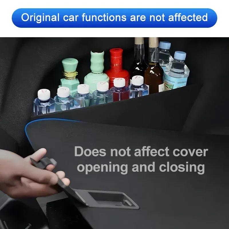 For XPeng P7   ~2025 Car Trunk Storage Partition Car Interior Multifunction Storage Box Thicken Trunk Side Partition