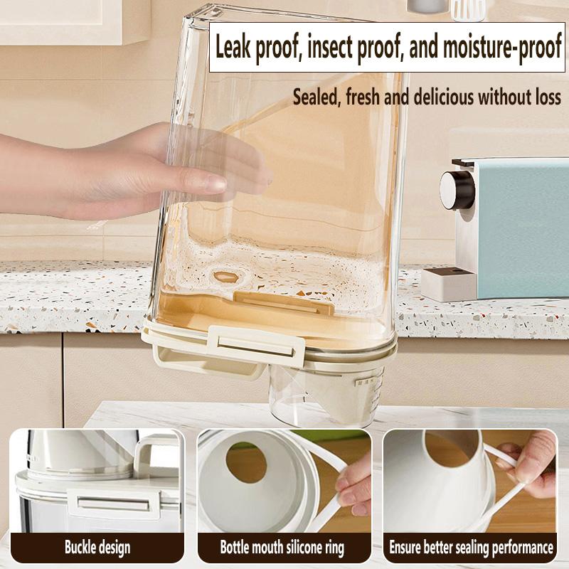 Lebensmittelechter verschiedener Getreide-Konserveneimer, versiegelter Mehlvorratsbehälter, multifunktionale Reis- und Getreidelagerbox