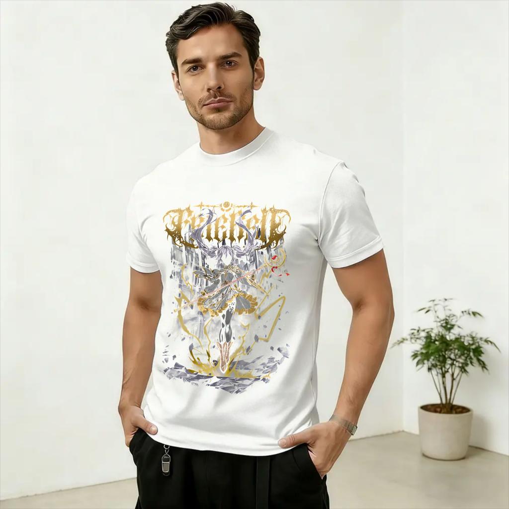 Anime Macht 100 Cotton TShirt For Unisex Summer Y2K Retro T Shirts Breathable Hip Hop Tee Shirt Oversize Custom DIY Clothes